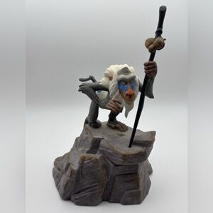 The Disney Store Rafiki From The Lion King Ceramic Figurine Rare W/ Original Box